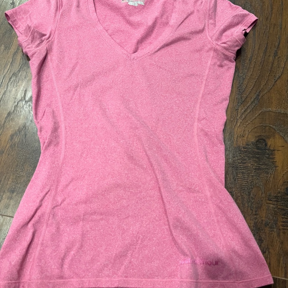 Under Armour, V-neck pink te